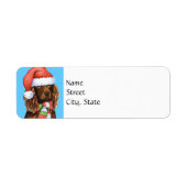 Happy Howlidays Boykin Spaniel Etiket (Voorkant)