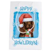 Happy Howlidays Boykin Spaniel Medium Cadeauzakje (Achterkant)