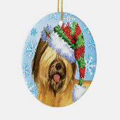 Happy Howlidays Briard Keramisch Ornament (Rechts)