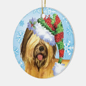 Happy Howlidays Briard Keramisch Ornament (Links)