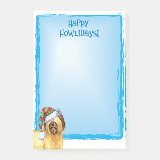 Happy Howlidays Briard Post-it® Notes (Voorkant)