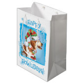 Happy Howlidays Brittany Medium Cadeauzakje (Voorkant Gekanteld)