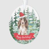 Happy Howlidays Brown Cocker Spaniel Dog Kerstmis Ornament (voorkant)