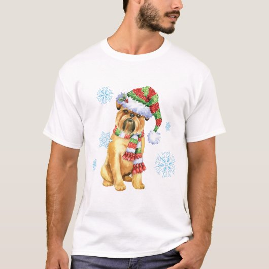 Happy Howlidays Brussels Griffon T-Shirt (Voorkant)