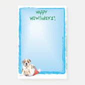Happy Howlidays Bulldog Post-it® Notes (Voorkant)