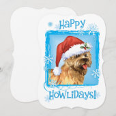 Happy Howlidays Cairn Terrier Feestdagenkaart (Voorkant / Achterkant)