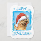 Happy Howlidays Cairn Terrier Feestdagenkaart (Voorkant)