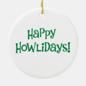 Happy Howlidays Cairn Terrier Keramisch Ornament (Achterkant)