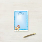 Happy Howlidays Cairn Terrier Post-it® Notes (Op bureau)