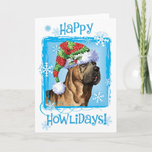 Happy Howlidays Cane Corso Feestdagen Kaart