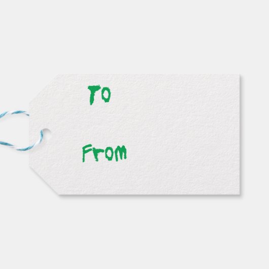 Happy Howlidays Cavalier Cadeaulabel (Achterkant Horizontaal)