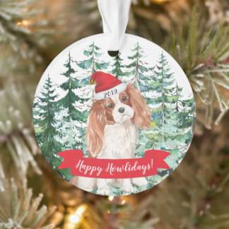 Happy Howlidays Cavalier King Charle Dog Kerstmis Ornament