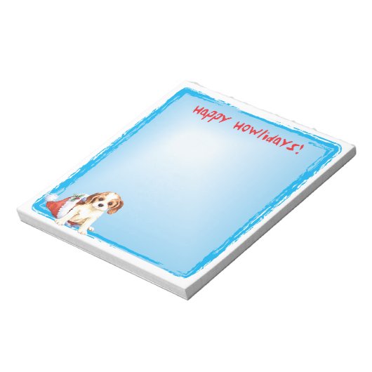 Happy Howlidays Cavalier Notitieblok (Linkerzijde)