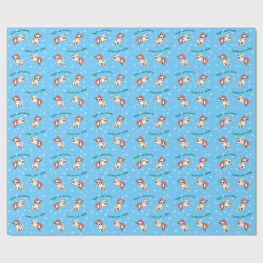 Happy Howlidays Chihuahua Cadeaupapier (Vlak)