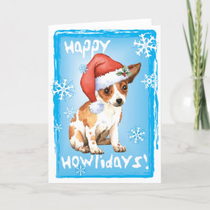 Happy Howlidays Chihuahua Feestdagen Kaart