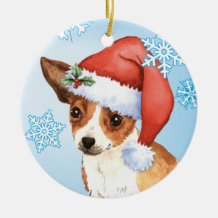 Happy Howlidays Chihuahua Keramisch Ornament