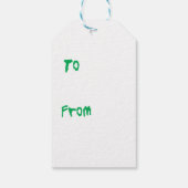 Happy Howlidays Chinese Crested Cadeaulabel (Achterkant)