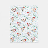 Happy Howlidays Chinese Crested Fleece Blanket Deken (Voorkant)