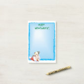 Happy Howlidays Chinese Crested Post-it® Notes (Op bureau)