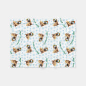 Happy Howlidays Chinese Shar-Pei Fleece Deken (Voorkant (Horizontaal))