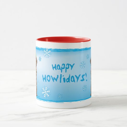 Happy Howlidays Chocolate Lab Mok (Midden)