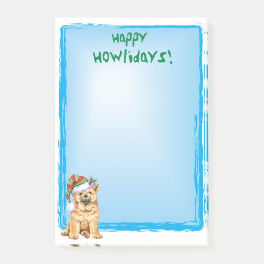 Happy Howlidays Chow Chow Post-it® Notes (Voorkant)