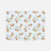 Happy Howlidays Chow Fleece Blanket (Voorkant (Horizontaal))