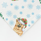 Happy Howlidays Chow Fleece Blanket (Hoek)