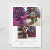 Happy Howlidays Christmas Card Kaart (Achterkant)