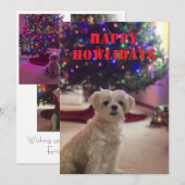 Happy Howlidays Christmas Card Kaart (Voorkant / Achterkant)