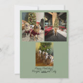 Happy Howlidays Christmas Lights Card Feestdagenkaart (Achterkant)