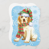 Happy Howlidays Clumber Spaniel Feestdagenkaart (Voorkant / Achterkant)