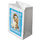 Happy Howlidays Clumber Spaniel Medium Cadeauzakje (Achterkant Gekanteld)