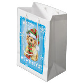 Happy Howlidays Cocker Spaniel Medium Cadeauzakje (Achterkant Gekanteld)