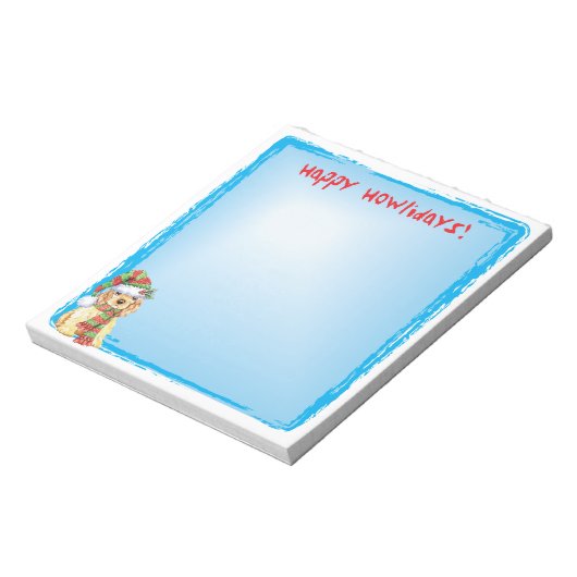 Happy Howlidays Cocker Spaniel Notitieblok (Linkerzijde)