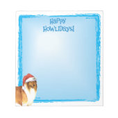Happy Howlidays Collie Notitieblok (Voorkant)