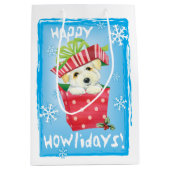 Happy Howlidays Coton Medium Cadeauzakje (Voorkant)