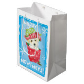 Happy Howlidays Coton Medium Cadeauzakje (Voorkant Gekanteld)