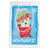 Happy Howlidays Coton Medium Cadeauzakje (Achterkant)