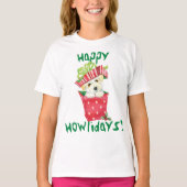 Happy Howlidays Coton T-Shirt (Voorkant)