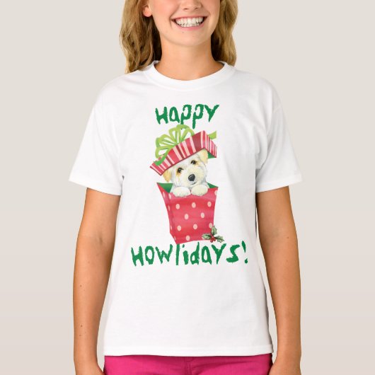 Happy Howlidays Coton T-Shirt (Voorkant)