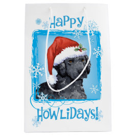 Happy Howlidays Curly-Coated Retriever Medium Cadeauzakje