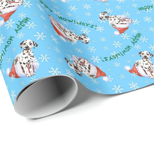 Happy Howlidays Dalmatian Cadeaupapier (Rol Hoek)
