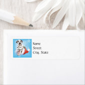 Happy Howlidays Dalmatian Etiket (Insitu)