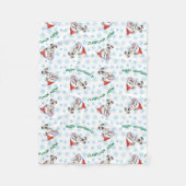 Happy Howlidays Dalmatian Fleece Deken (Voorkant)