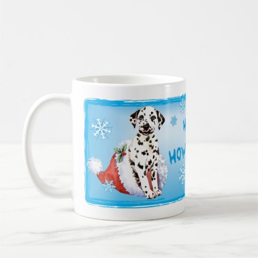 Happy Howlidays Dalmatian Koffiemok (Links)