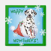 Happy Howlidays Dalmatian Magneet (Voorkant)