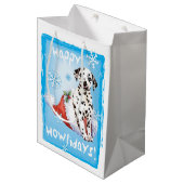 Happy Howlidays Dalmatian Medium Cadeauzakje (Voorkant Gekanteld)