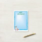 Happy Howlidays Dalmatian Post-it® Notes (Op bureau)