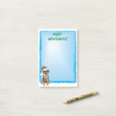 Happy Howlidays Doberman Post-it® Notes (Op bureau)